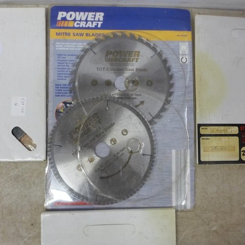 5025 - A quantity of assorted circular saw blades including Power Craft ST HSS, etc.