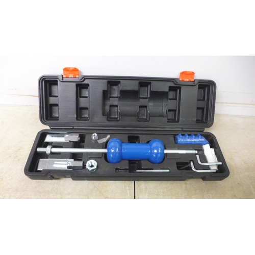 5029 - A Neilsen CT3526 9 piece dent puller slide hammer set in case