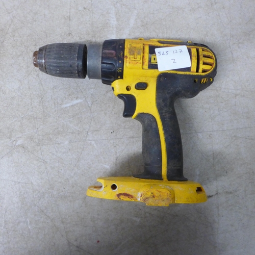 5052 - 3 DeWalt power tools including DeWalt DE9098 SDS drill, a DeWalt DCG412 grinder and a DeWalt DC725 c... 