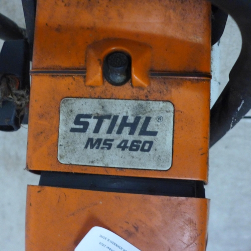 5057 - A Stihl MS460 petrol chainsaw body, no chain or bar