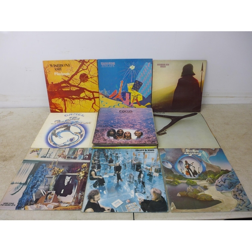 5078 - A box of approximately 50 rock and prog rock LPs including Pink Floyd, Rolling Stones, Wishbone Ash,... 