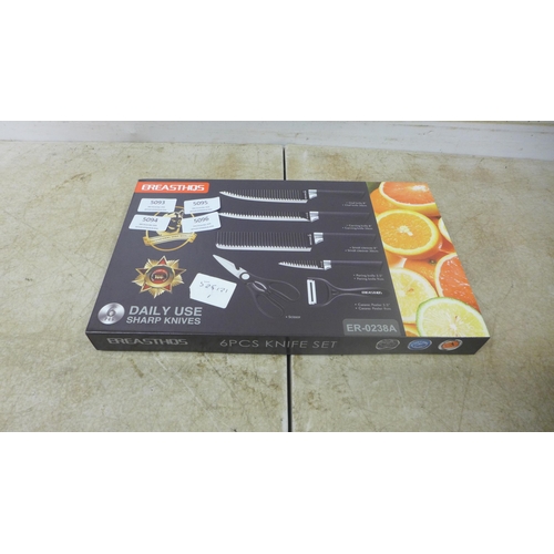 5096 - A set of kitchen knives, 6 piece set