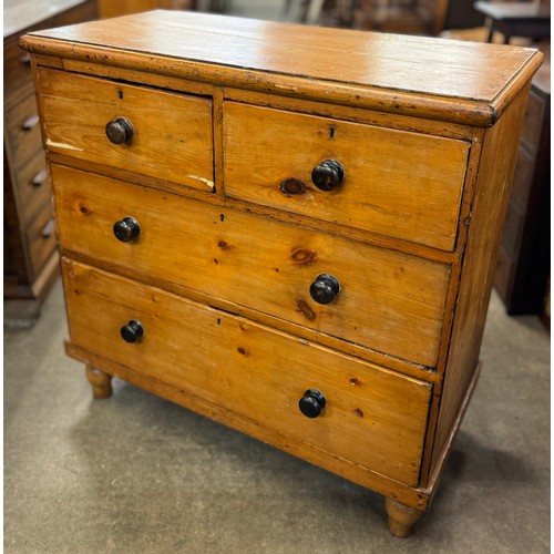 148 - A Victorian pine chest of drawers