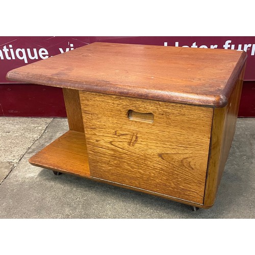 59A - A Pandora's box style teak coffee table