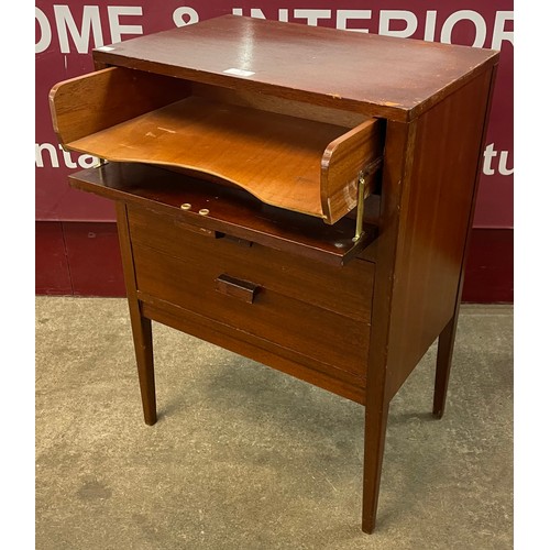 62 - A teak music cabinet