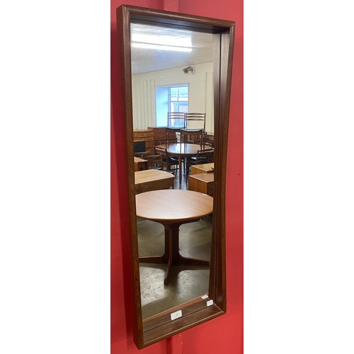 66 - A teak framed mirror