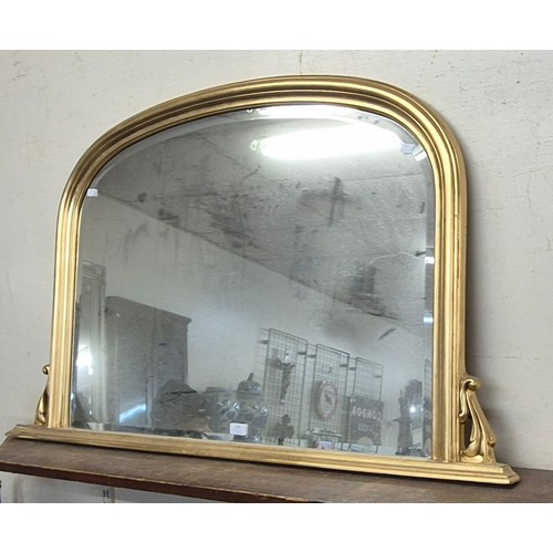 289 - A Victorian style gilt framed overmantel mirror