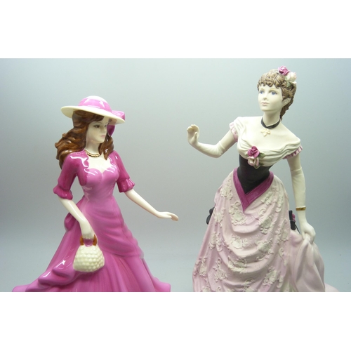 2007 - Three Coalport figures; Sentiments Loving Daughter, Age of Elegance Matinée Performance and Beau Mon... 