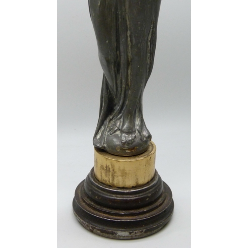 2022 - An Art Nouveau cast metal figure of a classical lady, 23.5cm