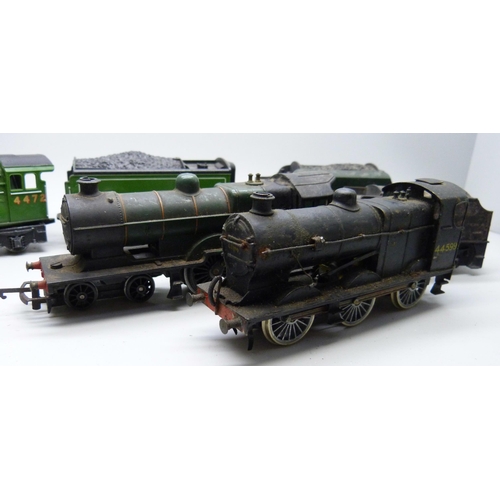 2029 - Three OO gauge locomotives and tenders