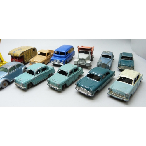 2036 - A collection of Lesney Matchbox model vehicles, playworn