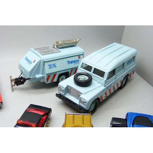 2045 - A collection of die-cast model vehicles including a Monkeemobile