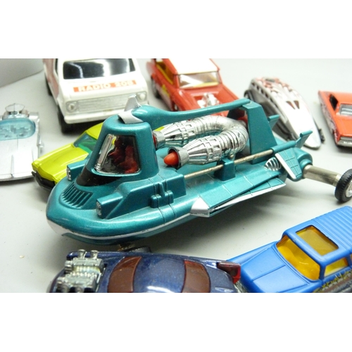 2045 - A collection of die-cast model vehicles including a Monkeemobile