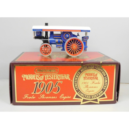 2053 - Three Models of Yesteryear engines; 1905 Busch Self Propelled Fire Engine, 1905 Fowler Showman Engin... 