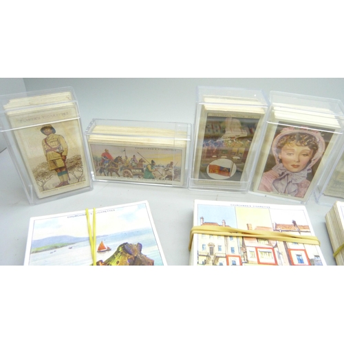 2054 - Cigarette cards; twelve sets of cigarette cards including Lambert and Butler 'Worlds Locomotives', C... 