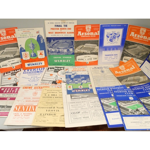 2068 - Football memorabilia; an album of football programmes from the 1950s including 1951 Amateur Cup Fina... 