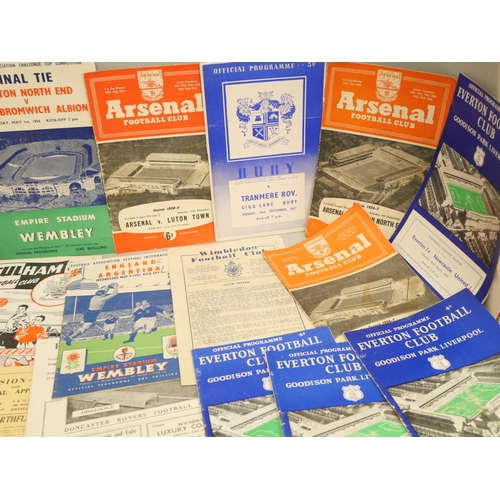 2068 - Football memorabilia; an album of football programmes from the 1950s including 1951 Amateur Cup Fina... 