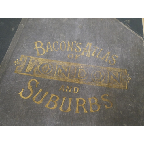 2079 - A 19th Century Bacon's Atlas of London and suburbs