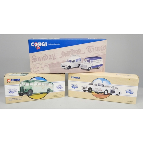 2104 - Three Corgi Classics Model vehicles, 97214, 97697 and 97740