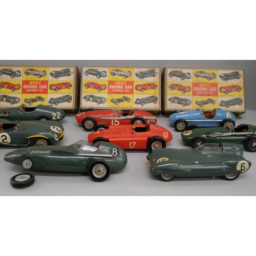 2115 - A collection of Merit Racing Cars and assembly kits