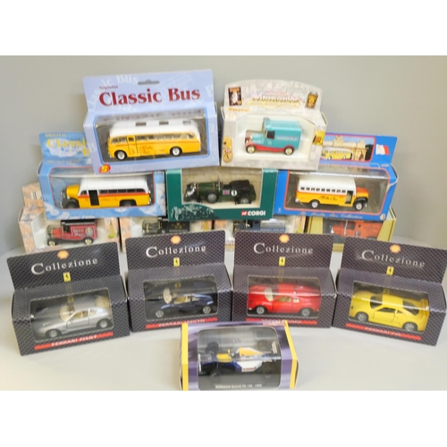 2127 - A collection of die-cast model vehicles including Corgi, Atlas Editions and Matchbox, boxed