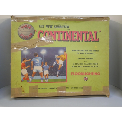 2132 - A Subbuteo Continental Table Soccer, boxed, box a/f