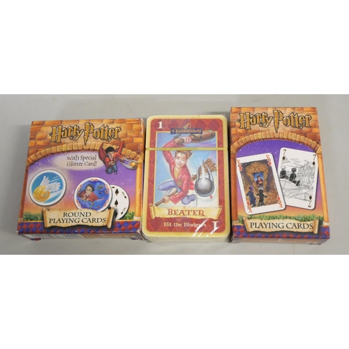 2159 - Harry Potter books, five first editions and unopened playing cards (3)