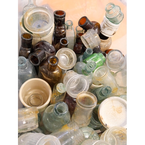 2176 - A collection of Victorian glass and stoneware bottles **PLEASE NOTE THIS LOT IS NOT ELIGIBLE FOR IN-... 