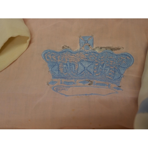 2180 - Bed sheets and pillowcases previously belonging to the late Duchess of Windsor with letter from Ada ... 