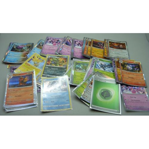 2181 - 100 rare holographic Pokémon cards, all black star rares