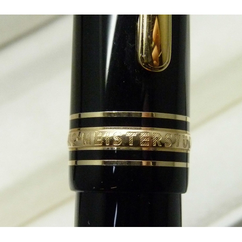 2215 - A Mont Blanc Meisterstuck fountain pen, GR1838827 with 18ct gold nib, boxed