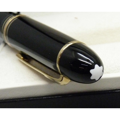 2215 - A Mont Blanc Meisterstuck fountain pen, GR1838827 with 18ct gold nib, boxed