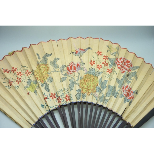 2219 - A collection of antique fans