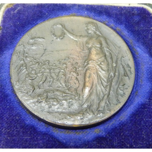 2224 - A bronze medallion, British Army of the Rhine, 1921