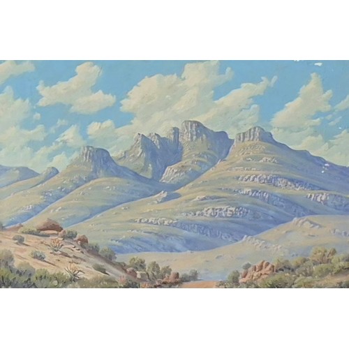 294 - Gerrie Snyman (1906-1997), Montague Pass, oil on board, framed