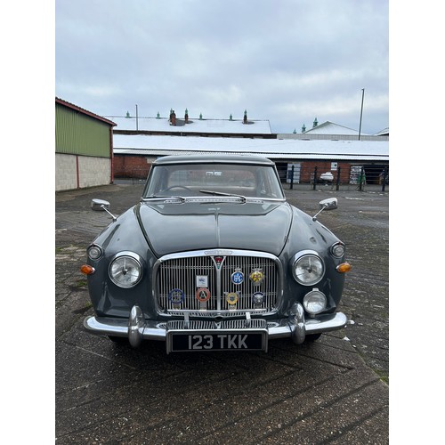 307 - A 1962 Rover P5 3 Litre four-door saloon Reg no. 123 TKK. 42,000 recorded miles, manual four-speed g... 