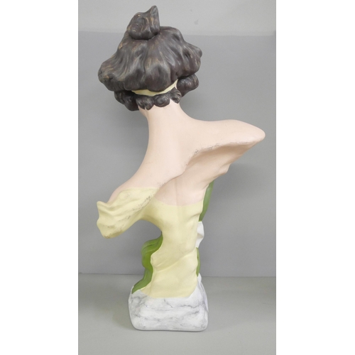 2258 - An Art Nouveau style bust of a lady