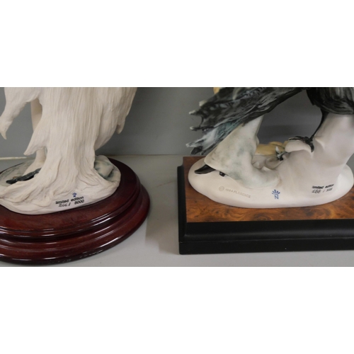 2260 - Two Neopolitan figures, both limited edition, woman with peacock figure a/f