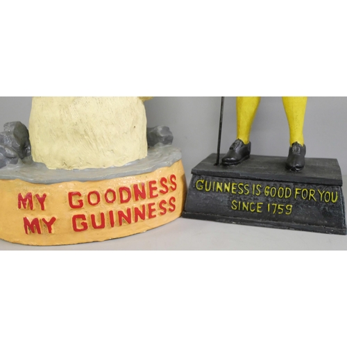 2263 - Two reproduction Guinness advertising figures