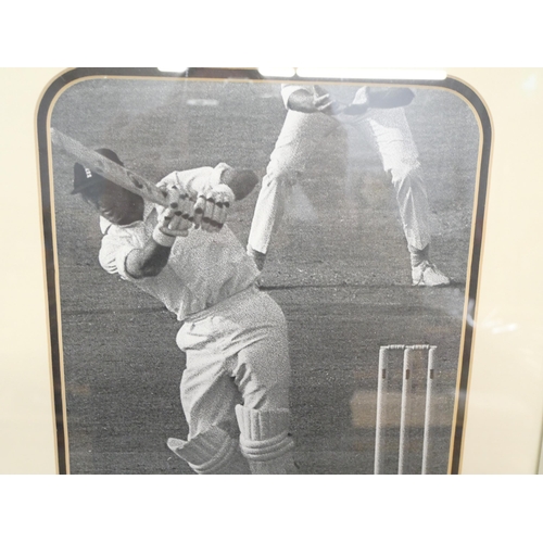 2283 - Geoffrey Boycott, signed display, Retford Cricket Club, with certificate