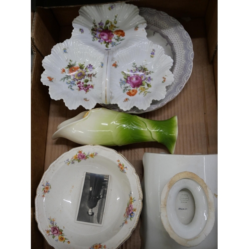 2315 - Three boxes of mixed china **PLEASE NOTE THIS LOT IS NOT ELIGIBLE FOR IN-HOUSE POSTING AND PACKING**