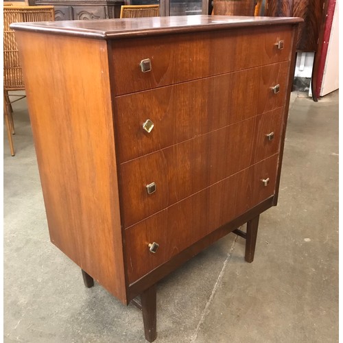 59B - A teak chest of drawers