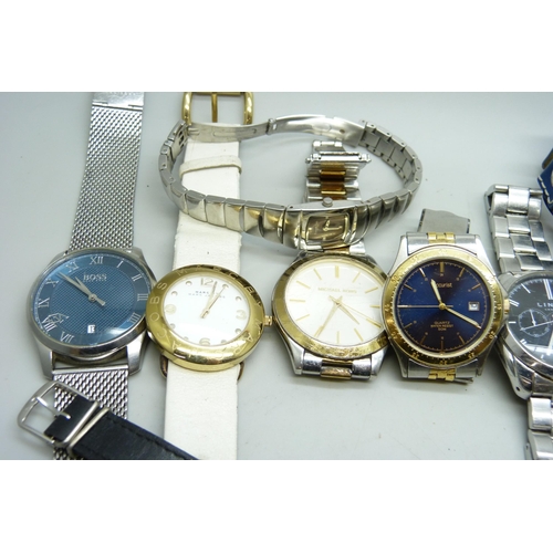 7162 - A collection of lady's and gentleman's wristwatches to include Links of London Chronograph, Boss, Ac... 