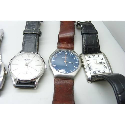 7162 - A collection of lady's and gentleman's wristwatches to include Links of London Chronograph, Boss, Ac... 