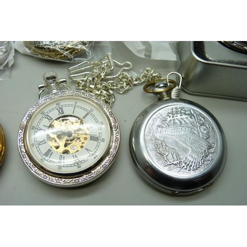 7179 - A collection of pocket watches