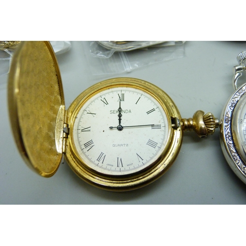 7179 - A collection of pocket watches