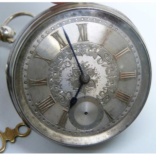 7184 - Two silver pocket watches including Graves, Sheffield