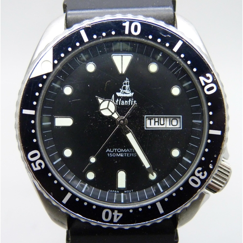 7189 - A gentleman's Atlantis automatic diver's wristwatch