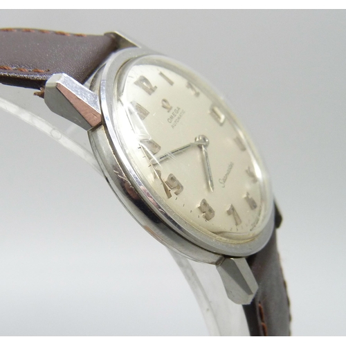 7196 - An Omega Seamaster automatic wristwatch, second hand loose