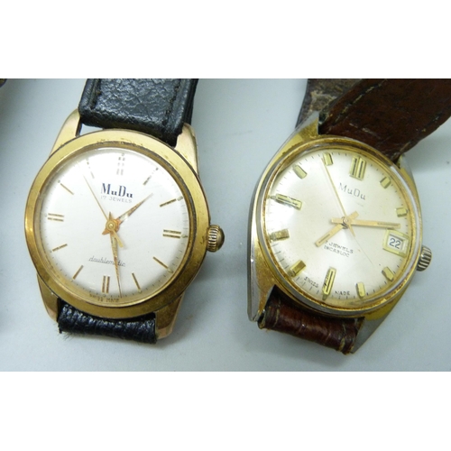 7208 - Five vintage wristwatches